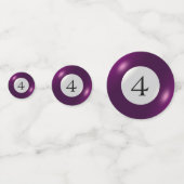 Tablefetti - Billard und 4 Ball Konfetti (Rückseiten)