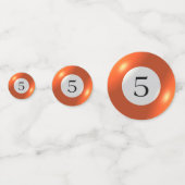 Tablefetti - Billard und 5 Ball Konfetti (Rückseiten)
