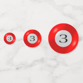 Tablefetti - Drei Ball Konfetti (Vorderseiten)