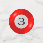 Tablefetti - Drei Ball Konfetti (Klein Vorderseite)