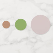 Tablefetti - Peach Hydrangea Konfetti (Rückseiten)