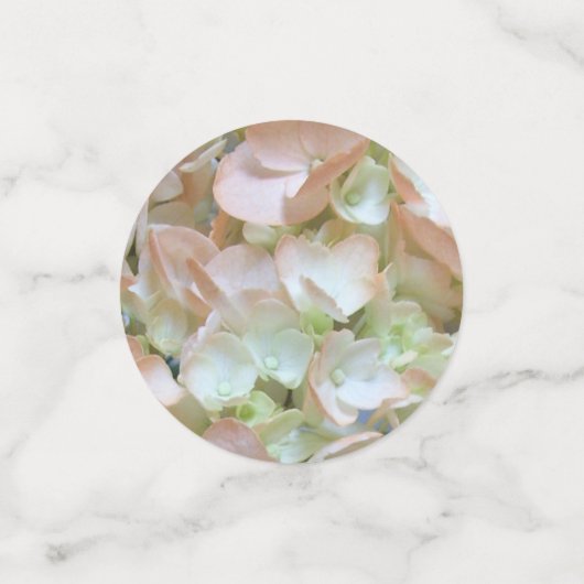 Tablefetti - Peach Hydrangea Konfetti (Klein Vorderseite)