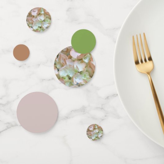 Tablefetti - Peach Hydrangea Konfetti (Gruppe)