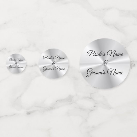 Tablefetti - Personalisiert 25. Hochzeitstag Konfetti (Rückseiten)