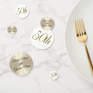Tablefetti - Personalisiert 50. Hochzeitstag Konfetti