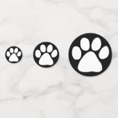 Tablefetti - Puppy Paw Prints Konfetti (Rückseiten)
