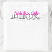 tableflip.club Oval Stickers (Tasche)
