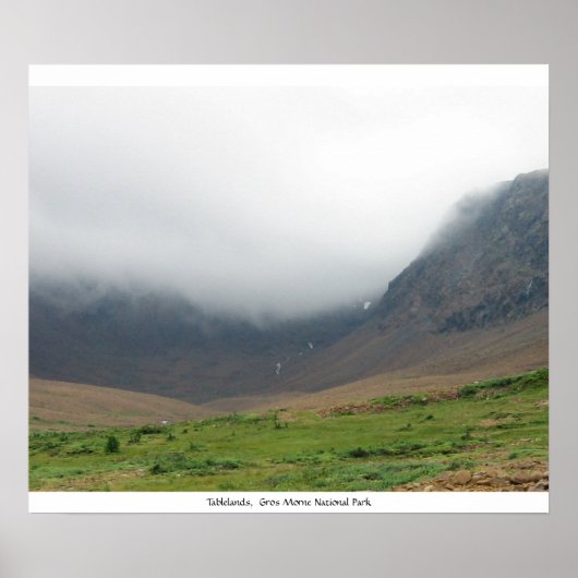 Tablelands, Gros Morne Nationalpark Poster (Vorne)