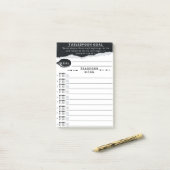 Tablespoon Goals List Post-it Klebezettel (Auf Schreibtisch)