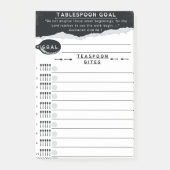 Tablespoon Goals List Post-it Klebezettel (Vorderseite)