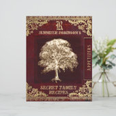 Tablet-Indexseite für Vintagen Binder (Stehend Vorderseite)