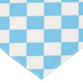 Tabletecloth aus Blau und Creme Tischdecke (Schrägansicht)