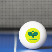 Tabletennis-Champion im aquamarinen Retro-Stil Tischtennisball (Netto)