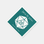 Tabletop Chic Aquamarin Napkins Serviette (Ecke)