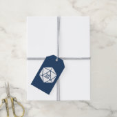 Tabletop Chic auf dem Navy-Gift-Tag Geschenkanhänger (Mit Garn)