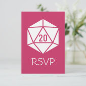 Tabletop Chic auf der Raspberry RSVP Karte (Stehend Vorderseite)