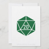 Tabletop Chic bei Grüner Hochzeit Einladung (Rückseite)