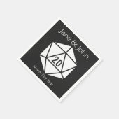 Tabletop Chic Black Napkins Serviette (Ecke)