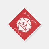 Tabletop Chic Chic Cherry Napkins Serviette (Ecke)