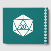 Tabletop Chic im Aquamarinen Gästebuch (Rückseite)