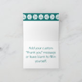 Tabletop Chic in Aquamarin Dankeschön Karte (Innenseite)