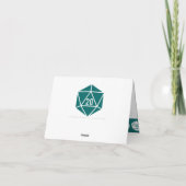 Tabletop Chic in Aquamarin Dankeschön Karte (Rückseite)