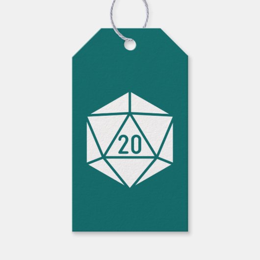 Tabletop Chic in Aquamariner Geschenktafel Geschenkanhänger (Vorderseite)