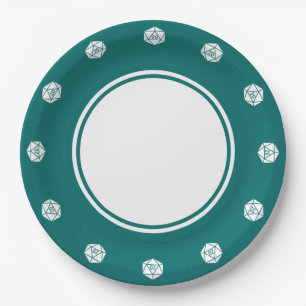 Tabletop Chic in Aquamariner Papierplatte Pappteller