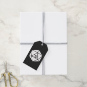 Tabletop Chic in Black Gift Tag Geschenkanhänger (Mit Garn)