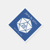 Tabletop Chic in Blue Napkins Serviette (Ecke)