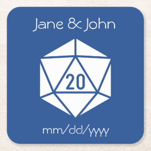 Tabletop Chic in Blue Paper Untersetzer