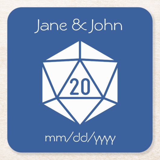 Tabletop Chic in Blue Paper Untersetzer (Vorderseite)