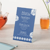 Tabletop Chic in Blue Pedestal Sockelschild (In SItu)