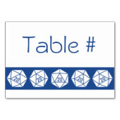 Tabletop Chic in Blue Table Card Tischnummer (Rückseite)