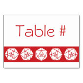 Tabletop Chic in Cherry Table Card Tischnummer (Rückseite)