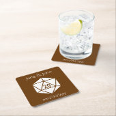 Tabletop Chic in Chocolate Paper Untersetzer (Vor Ort)