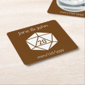 Tabletop Chic in Chocolate Paper Untersetzer (angewinkelt)