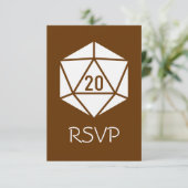 Tabletop Chic in Chocolate RSVP Card Karte (Stehend Vorderseite)