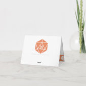 Tabletop Chic in Coral Danke Karte (Rückseite)