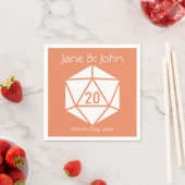 Tabletop Chic in Coral Napkins Serviette (Beispiel)