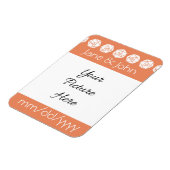 Tabletop Chic in Coral Rett-the-Date Magnet (Linke Seite)