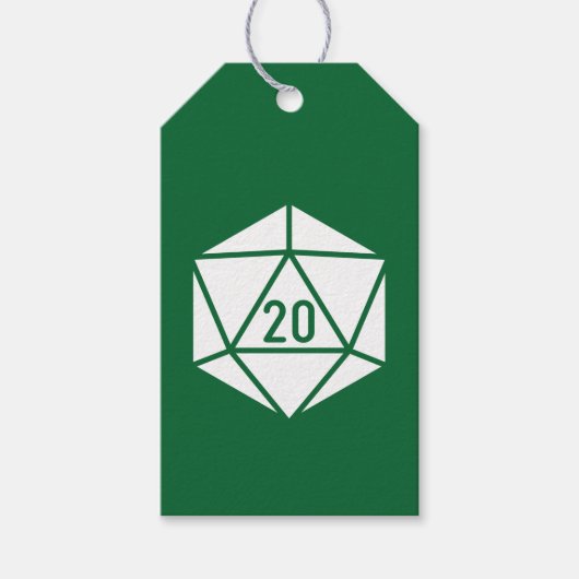 Tabletop Chic in der grünen Geschenktafel Geschenkanhänger (Vorderseite)