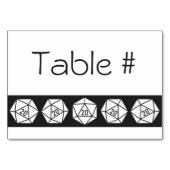 Tabletop Chic in der schwarzen Tischkarte Tischnummer (Rückseite)