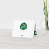 Tabletop Chic in Green Dankeschön Karte (Rückseite)