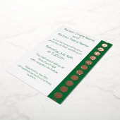 Tabletop Chic in Green Foil Einladung (Gedreht)