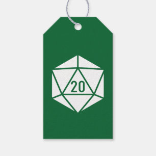 Tabletop Chic in Green Geschenkanhänger