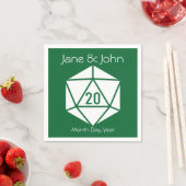 Tabletop Chic in Green Napkins Serviette (Beispiel)