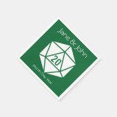 Tabletop Chic in Green Napkins Serviette (Ecke)