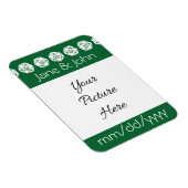 Tabletop Chic in grün Rett-the-Date-Magnet Magnet (Rechte Seite)