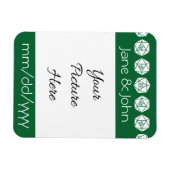 Tabletop Chic in grün Rett-the-Date-Magnet Magnet (Horizontal)